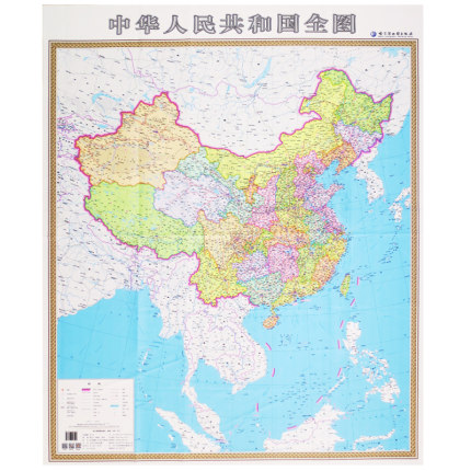 [和禾图书专营店中国行政区划图]【绕指柔.绸布版】中国地图 1.1X月销量0件仅售126元