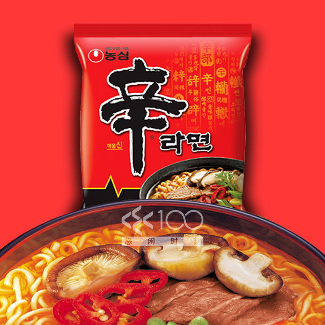 韩国原装农心辛拉面 原装进口方便面 热辣劲爽速食泡面 120g