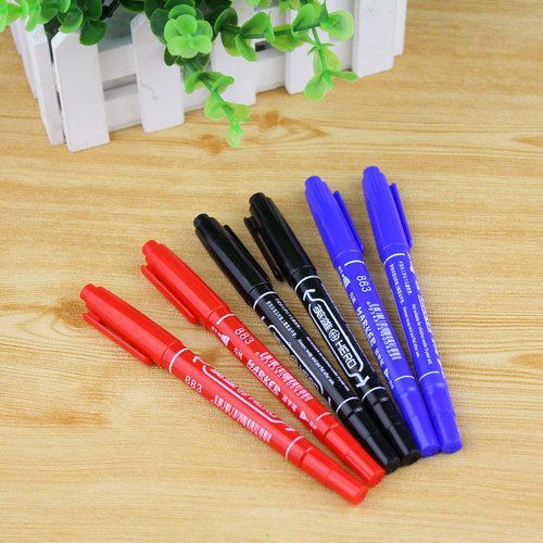 英雄883小双头可擦式水性记号笔学生儿童水彩笔勾线_7折现价0.6元