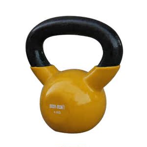 骐骏 提壶哑铃 健身房彩色浸塑壶铃手铃杠铃多