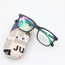 Mens and womens retro myopia glasses large frame full frame radiation protection finished product with lenses 50 250 300 400 500 degrees