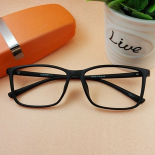 韩国tr90超轻大脸全框眼镜框可配近视复古圆镜架眼睛黑框潮男女款