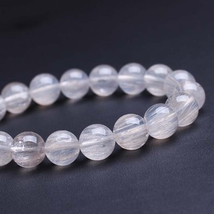 包邮正品天然白发晶手链男女款单圈招财银发晶水晶手串饰品礼物