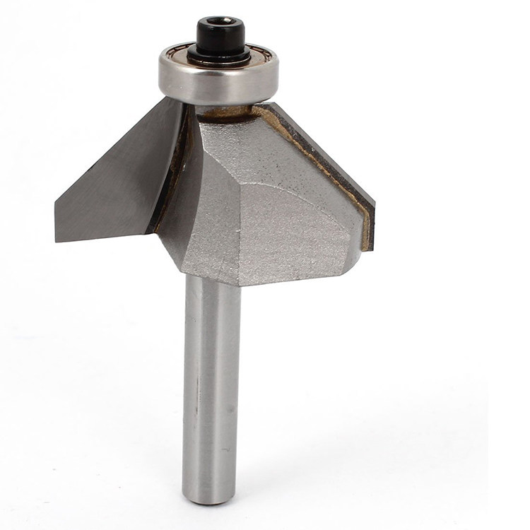 木王45度斜角刀木工铣刀修边机雕刻刀头45度倒角刀45°斜角刀