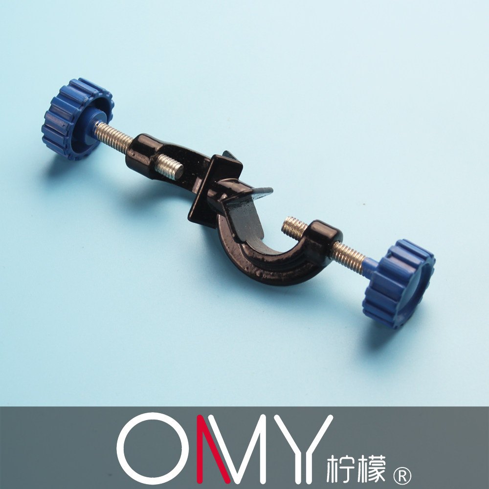 oamay 十字夹 铁架台配套铝喷涂十字夹 双顶丝 固定夹 实验耗材