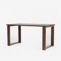 MUMO wood ink black walnut wood desk Simple dining table Solid wood long table Log desk Wood wax oil treatment
