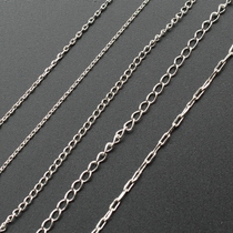 Electroplated White K-colored pure copper chain extension chain connecting chain tail chain handmade material metal accessories DIY