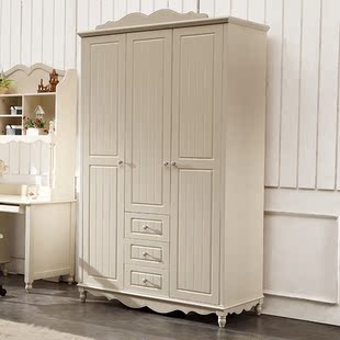 家具 美巢 家具衣柜两门三门衣柜衣橱 韩式田园小衣柜板式组合宜家