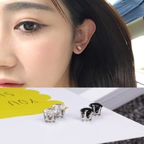 South Korean ultra-shiny zircon grip with magnet ear clip anti-allergy suction iron stone without earbuds male and female common ear spikes