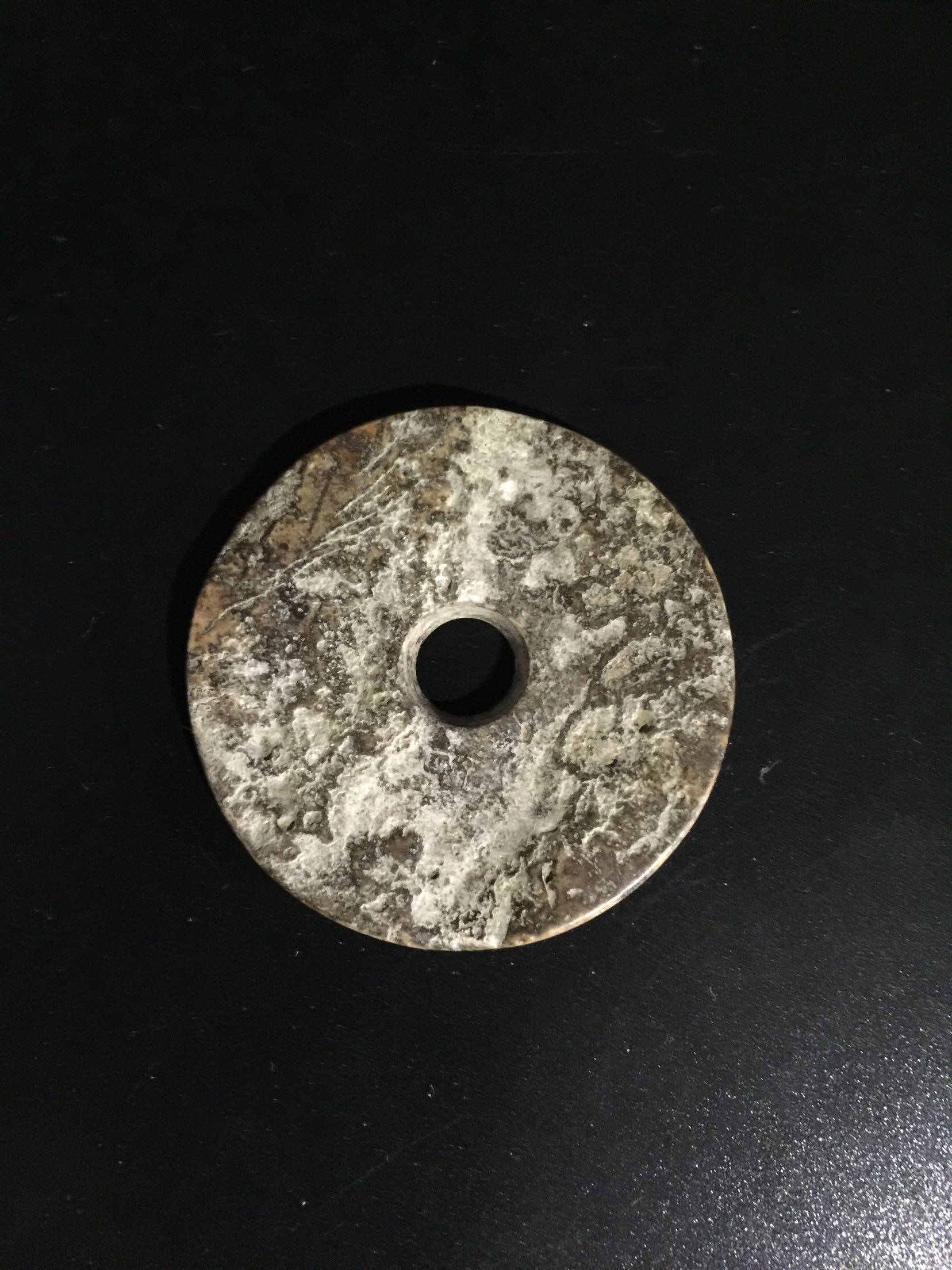 高古玉标本包老 土沁玉璧