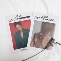 ) the gentlewoman) magazine cover card ins magazine cover cosmetics photo background paper props