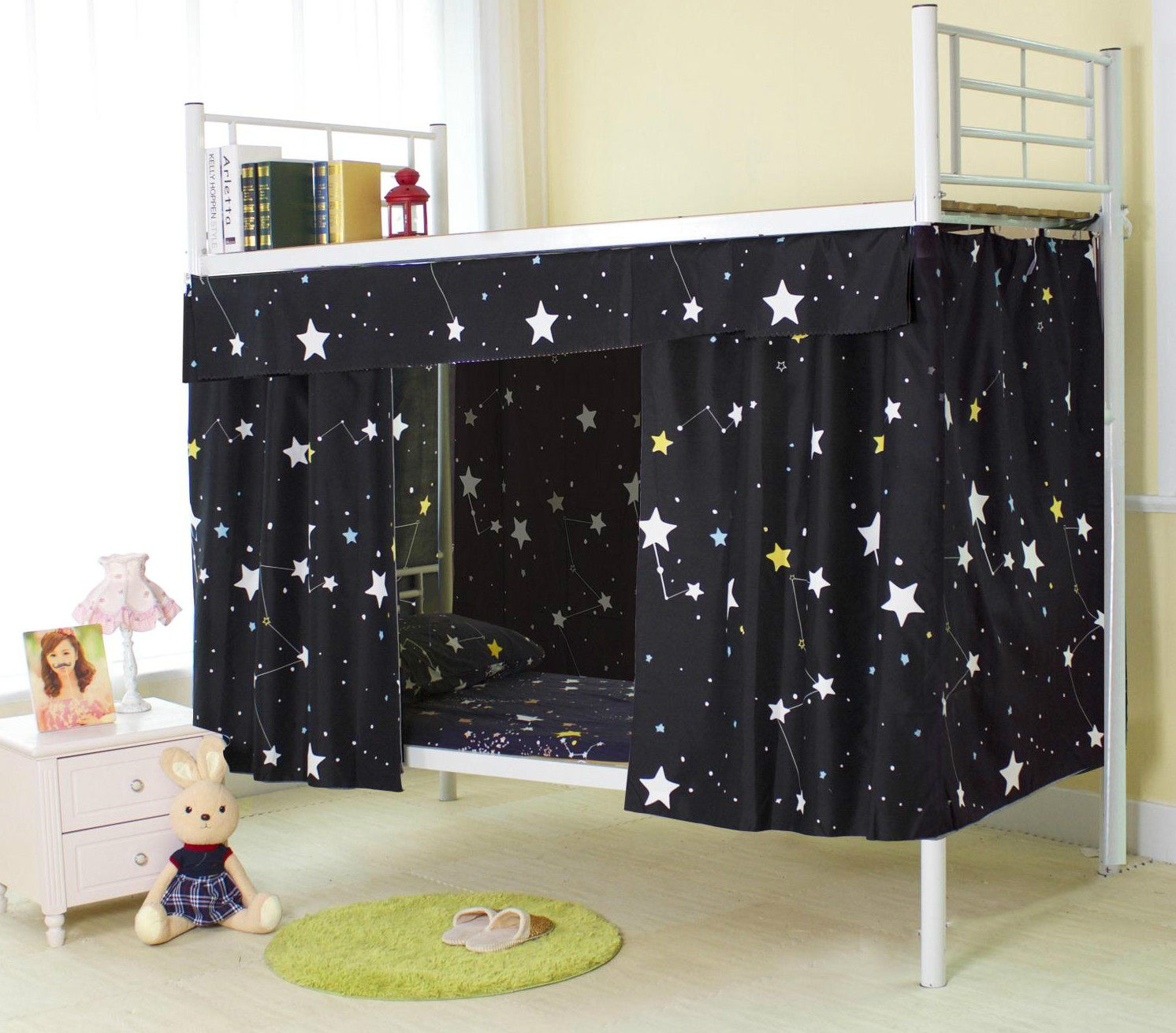 三福居大学生床帘寝室床围上下铺宿舍遮光布帘子男女生上铺围帘