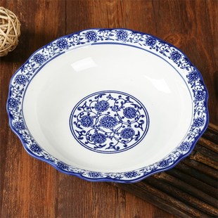 【特价】青花瓷水煮鱼碗汤碗大碗酒店用大号陶瓷汤碗大码菜碗汤盆酸菜