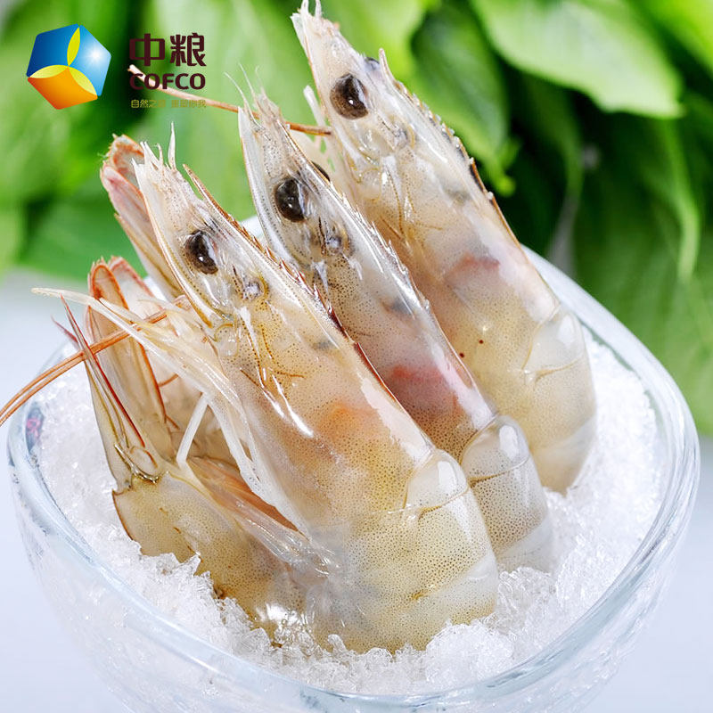 厄瓜多尔白虾冰冻大虾对虾海虾鲜虾青虾海鲜水产基围活虾1.75kg