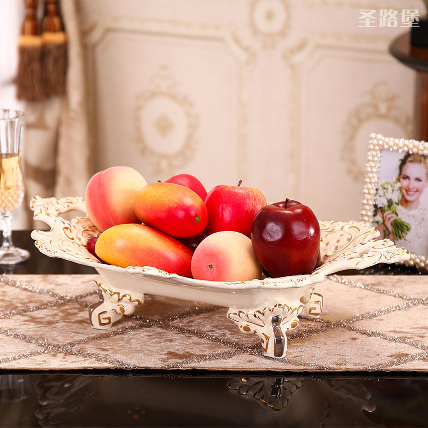 St way fort European creative ceramic bowl large household decorates sitting room fruit bowl move furnishing articles ceramic bowl