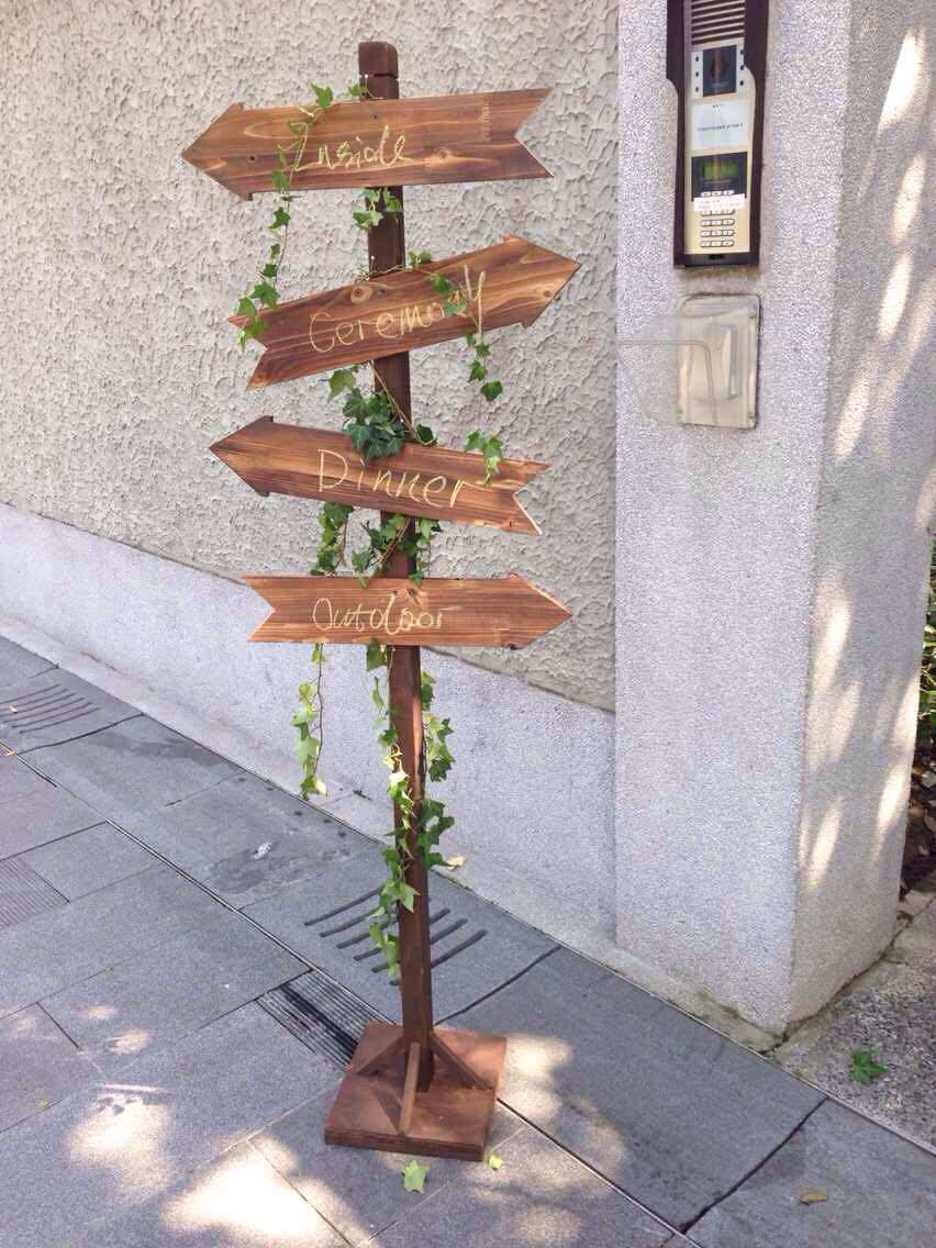 户外防腐木指示牌交通导向牌警示牌花木护栏广告牌显示牌木牌包邮