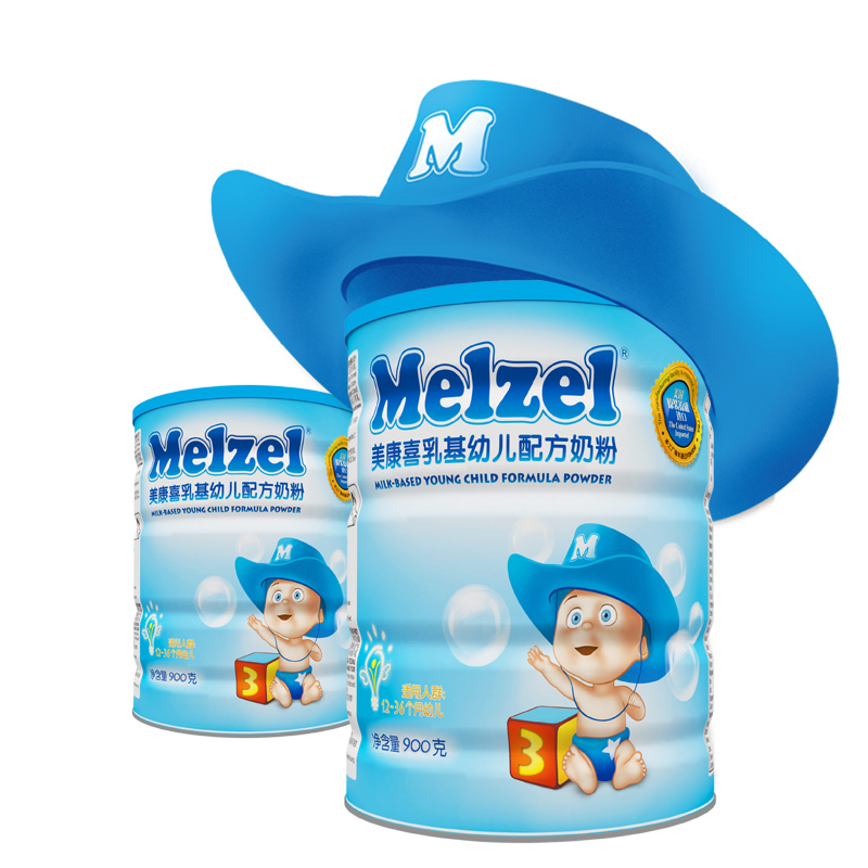 Melzel/美康喜 美国进口 乳基婴幼儿配方牛奶粉 三段 900g 2罐产品展示图3