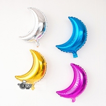 Large Number Small Moon Balloon Room Wedding Celebration Hotel Nights Bar Mall Dress With Aluminum Foil Balloon Arrangement