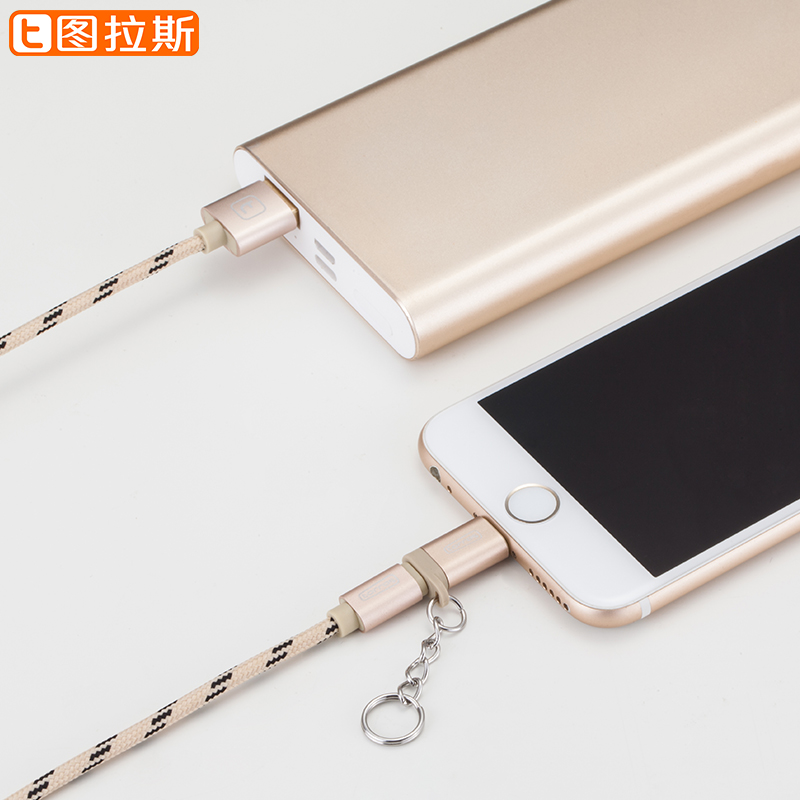 图拉斯苹果转换头安卓转iPhone6数据线6s手机充电器5s转接头5接口产品展示图2