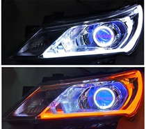 Suitable for Baojun 310610630730 Headlight Assembly Retrofitting Double Light Lens Xenon Lamp Angel Demon Eye