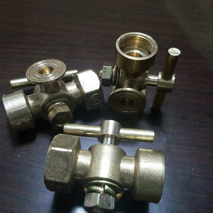 热销三通旋塞阀 锅炉配件 压力表三通阀门小体
