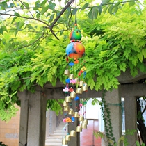 Handmade painted gourd wind bell metal bell Dragon Bell feng shui hanging decoration Yunnan characteristic home decoration restaurant door decoration