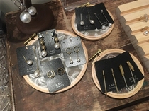 Log embroidery shack creative earring jewelry display gearsjewelry display props earnails ear decoration jewelry collection tray