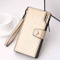 Trendy Fashion Lady Wallet Long with multiple screens Handbags Zero Money Zip Phone Bag Students Leather Clips Japan-South Korea Wave