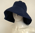 japanese women's summer sun hat uv folding sunscreen cotton linen eaves anti-UV sun hat women japanese style