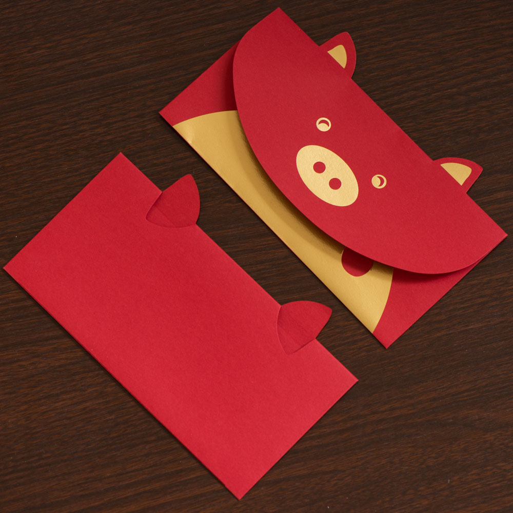 12个动物创意红包 卡通红包2017新年袋利是封新年红包压岁包定制