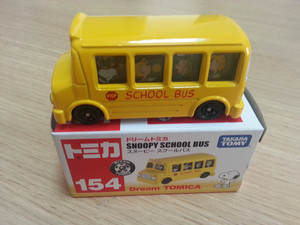 正品 TOMY 多美卡 袖珍合金车 154号 史努比黄