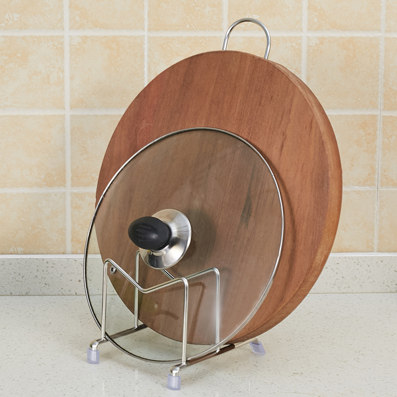 合庆304不锈钢双格锅盖架f195