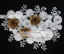 Window decoration Photo studio background stage props Wedding large paper card flower series 28 combinations