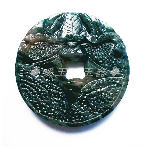 透水天蓝南阳独山玉独玉吊坠挂件 福在眼前 福从天降男女玉坠玉佩_7折