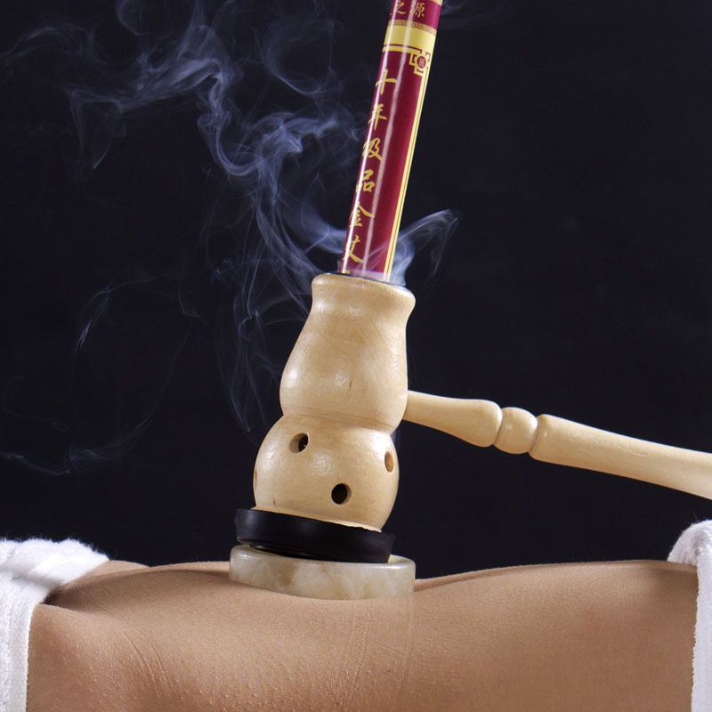 葫芦灸肚脐灸 妇科艾条温灸器 宫寒艾灸盒 竹 艾灸器 艾灸罐