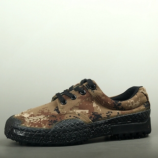 军鞋3539正品秋冬款作训鞋 99山地解放鞋军鞋帆布军鞋 荒漠迷彩作训鞋