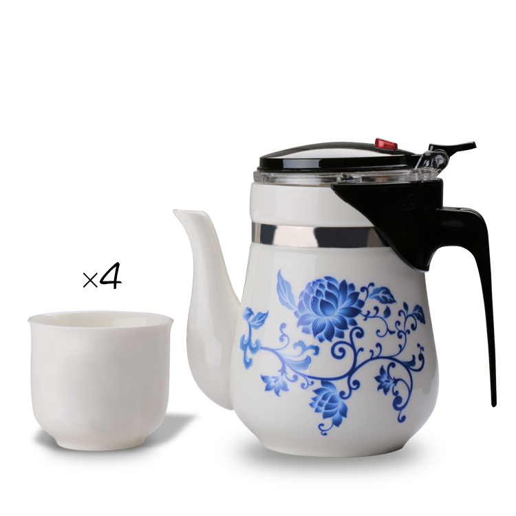 Package mail elegant cups filter ceramic teapot tea cups of tea, linglong cup bladder tea tea set