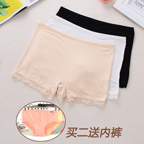 Spring and summer ladies lace safety pants anti-lighting shorts sexy leggings thin section large size two-point insurance pants mid-waist