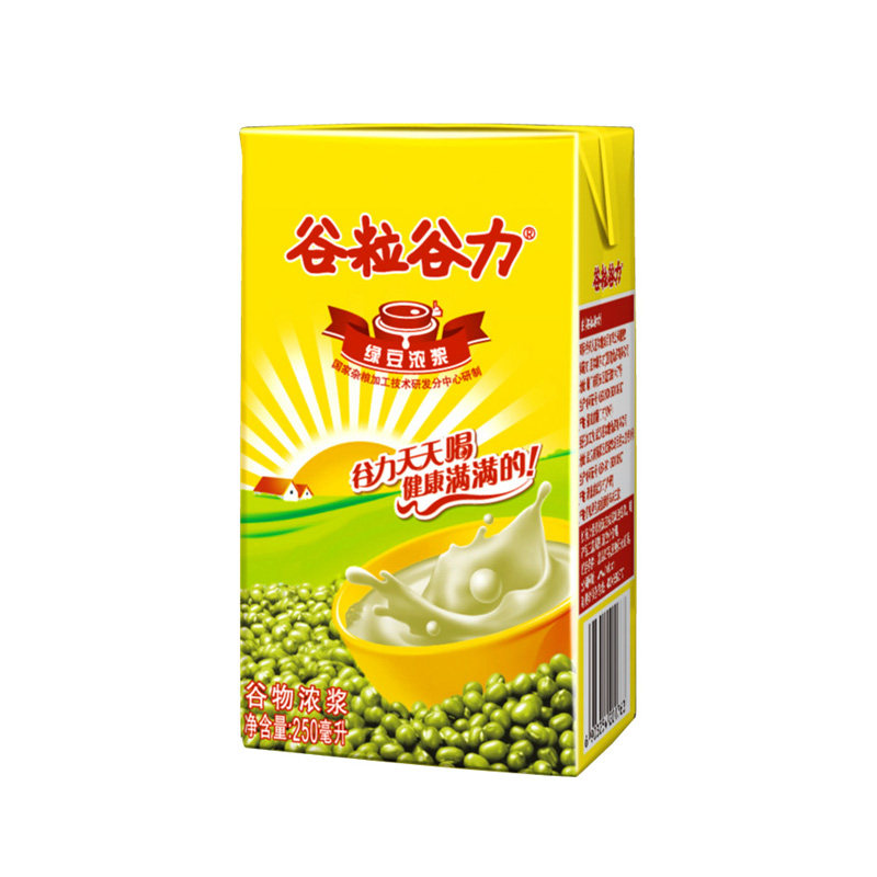 【天猫超市】谷粒谷力谷物浓浆绿豆浓浆250ml/盒 天天喝健康满满