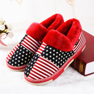棉拖鞋冬女家居保暖情侣拖鞋