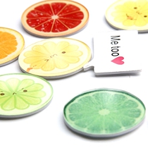 Creative cute cartoon fruit refrigerator magnet sticker decorative sticker blackboard message sticker magnetic sticky stone sticker