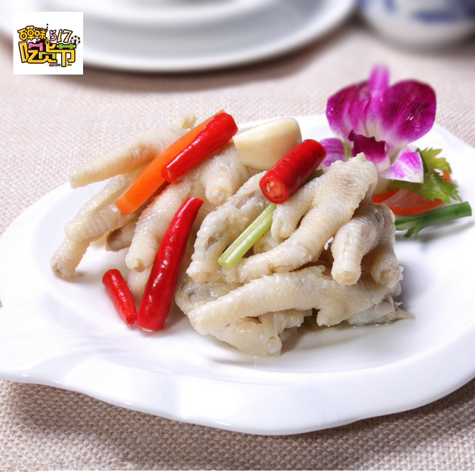 新货【百草味-泡椒凤爪200g】零食特产美食小吃山椒酸辣泡爪香辣