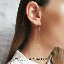 European and American foreign trade jewelry Simple trend nightclub exaggerated personality Copper casting stud earrings earrings women