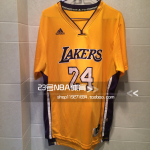 正品 NBA 洛杉矶湖人队 24号科比 男短袖篮球