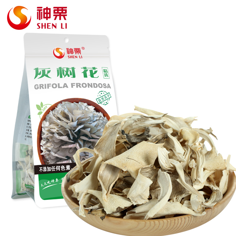 神栗干灰树花栗蘑48g 栗子蘑菇食用菌土承德特产干货产品展示图1