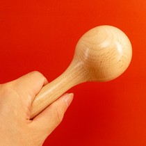 Beech wooden sand hammer large sand ball grasp training children sand egg baby kindergarten Orff percussion instrument