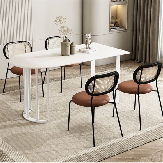 New Nordic Rock Slab Island Dining Table 현대 간단한 작은 아파트 식당 식당 가정에서 반 유원 New Nordic Rock Slab Island Dining Table 현대 간단한 작은 아파트 식당 식당 가정에서 반 유원