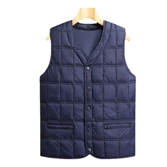 Men's warm down m vest for autumn and winter men's V-neck large size vest for middle-aged and elderly people wearing vests in the inner liner of dad
Men's warm down m vest for autumn and winter men's V-neck large size vest for middle-aged and elderly people wearing vests in the inner liner of dad