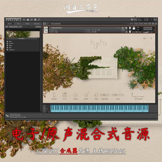 균사체 전자/어쿠스틱 하이브리드 악기 사운드 소스 NI Hypha V1.1.0 신시사이저 톤 Kontakt 균사체 전자/어쿠스틱 하이브리드 악기 사운드 소스 NI Hypha V1.1.0 신시사이저 톤 Kontakt