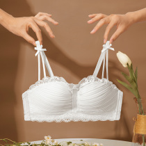 Without Shoulder Strap Underwear Teenage Girl Thin summer Smear Breast small breasted with no steel ring to collect auxiliary milk Drooping Wrap Breast Bra